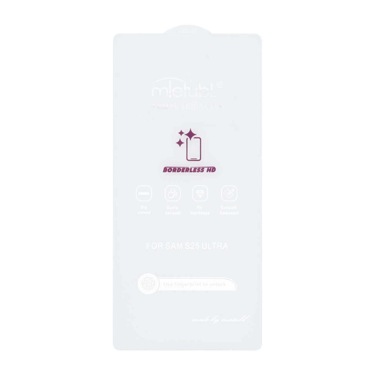 محافظ صفحه نمایش شیشه ای Mietubl 3D Large Arc مدل Samsung Galaxy S25 Ultra بدون حاشیه - NTC